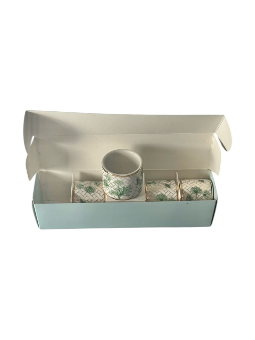Williams Sonoma Garden Lattice Napkin Rings - Set of 4